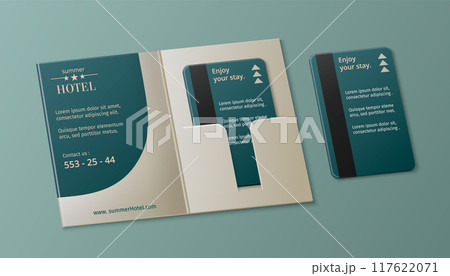 Hotel and office room key card with cover Hotel and office room key card with cover 117622071