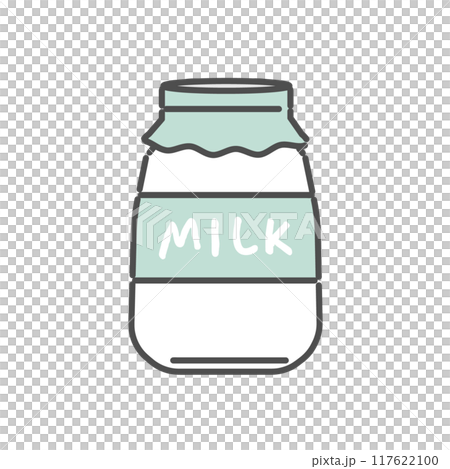 牛奶瓶插圖 牛奶瓶插圖 117622100