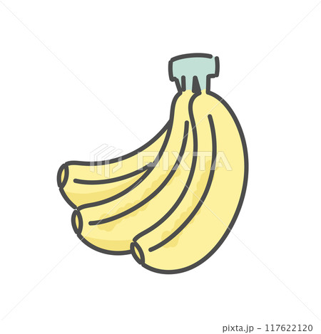 バナナ　イラスト 117622120