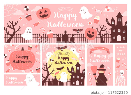 ハロウィン素材セット_6 117622330