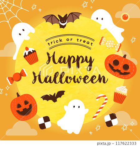 ハロウィン背景素材_3 117622333