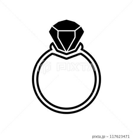 diamond ring icon design 117623471