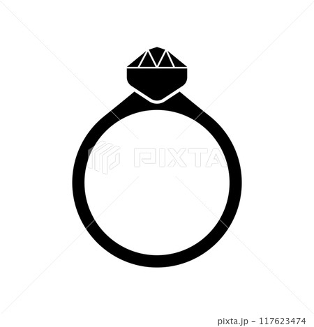diamond ring icon design 117623474