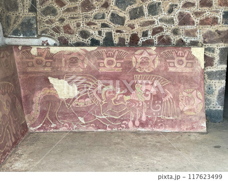メキシコ・テオティワカン遺跡　ジャガーの宮殿 117623499