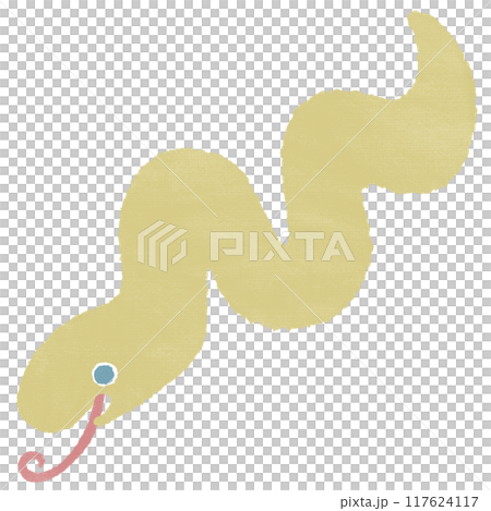 くねくねした蛇(テクスチャ有) 117624117