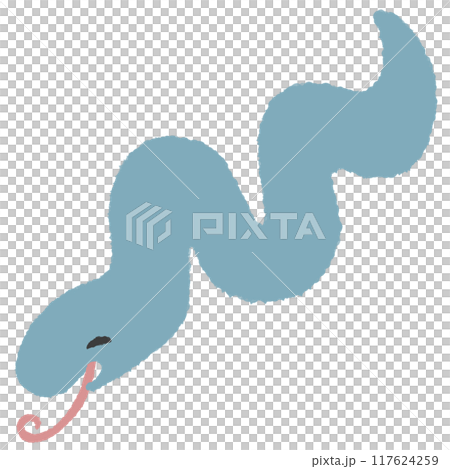 淺藍色的蜿蜒蛇 淺藍色的蜿蜒蛇 117624259