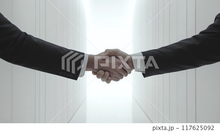 握手する手元 握手する手元 117625092