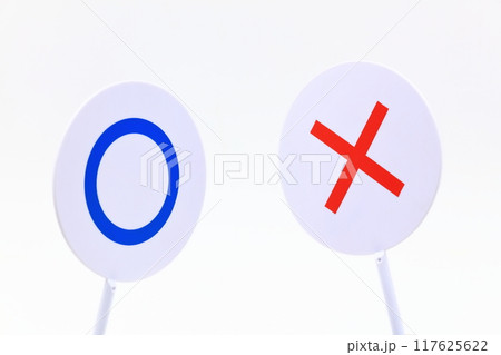 まるばつプレートのイメージ まるばつプレートのイメージ 117625622