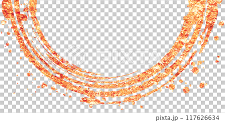 Sparkling red Japanese style circle background illustration material 117626634