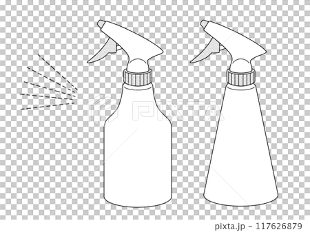 Spray bottle and mist parts - 2 types set Spray bottle and mist parts - 2 types set 117626879