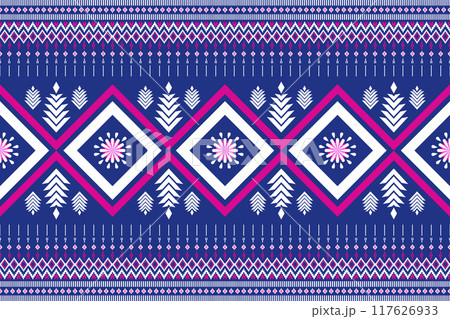 Geometric ethnic pattern. Geometric ethnic pattern, Native American tribal fabric design for clothing, textile, wrapping, background, wallpaper, carpet, embroidery, vector, illustration design Geometric ethnic pattern. Geometric ethnic pattern, Native American tribal fabric design for clothing, textile, wrapping, background, wallpaper, carpet, embroidery, vector, illustration design 117626933