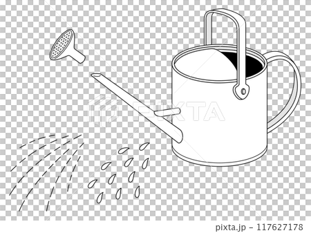錫製噴壺和澆水零件 117627178