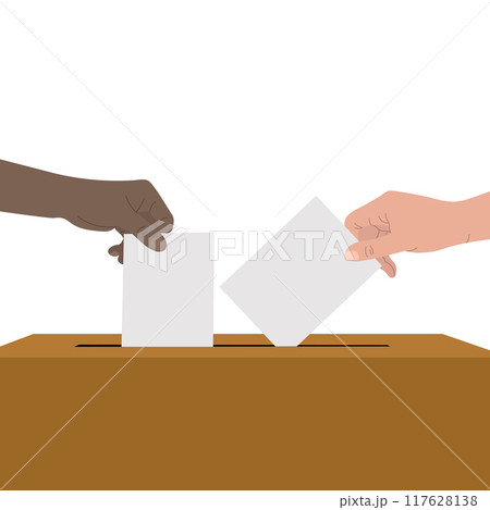 Vote 2024. Voting for candidate.  117628138