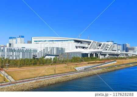 【東京都】快晴の豊洲市場(水産卸売場) 【東京都】快晴の豊洲市場(水産卸売場) 117628288