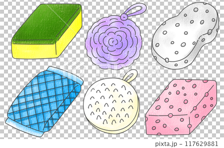 Loose and simple sponge set - Analog style 117629881