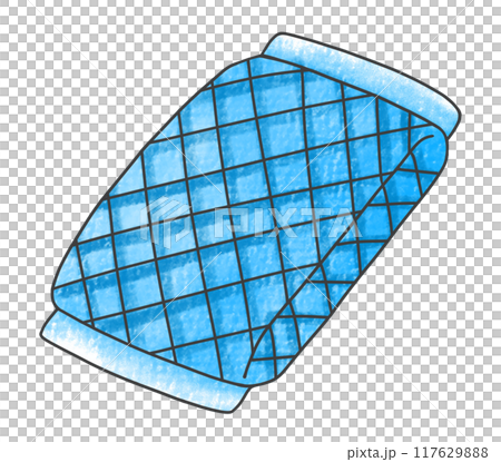 ゆるめシンプルネットスポンジ　アナログ風 117629888