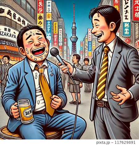 新橋の酔っぱらい 117629891