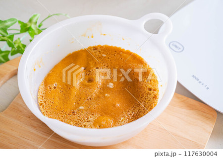 きな粉蒸しパン生地のレンチン後 きな粉蒸しパン生地のレンチン後 117630004