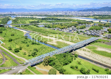 一宮市、ツインアーチ138からの眺め（岐阜市街方面） 117630281