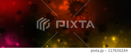virus bacteria science banner 117630284