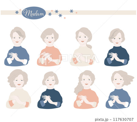 笑顔のご婦人たち・マダムの集まり 117630707