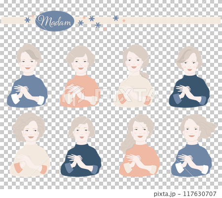 笑顔のご婦人たち・マダムの集まり 117630707