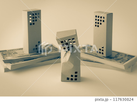 不動産　札束　決算　事業売却　高経年マンション 117630824