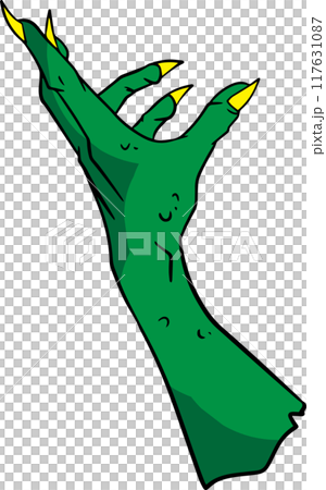 The Evil hand for halloween or holiday concept 3d rendering. 117631087