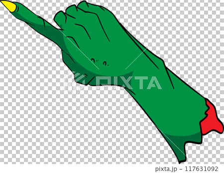 The Evil hand for halloween or holiday concept 3d rendering. The Evil hand for halloween or holiday concept 3d rendering. 117631092