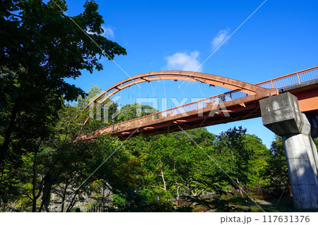 夕張、滝の上公園の千鳥橋 117631376