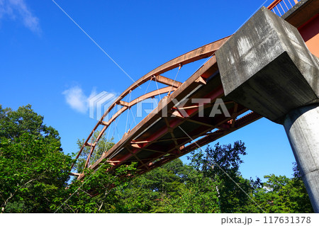 夕張、滝の上公園の千鳥橋 117631378