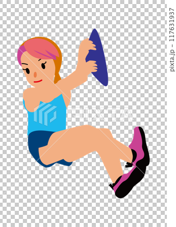 領先的運動攀登者、女運動員迎接抱石挑戰 03 117631937