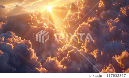 Cloud Stairway to Heaven. Second Coming and Easter concept Cloud Stairway to Heaven. Second Coming and Easter concept 117632267