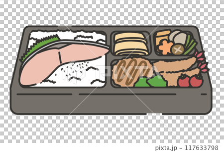 幕の内弁当のイラスト 117633798