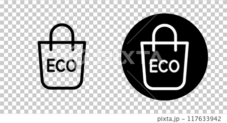 Eco bag icon material Eco bag icon material 117633942