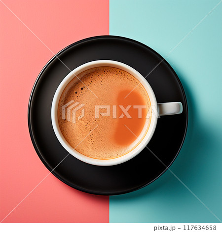 A cup of morning Americano, invigorating coffee, coffee break - AI generated image 117634658