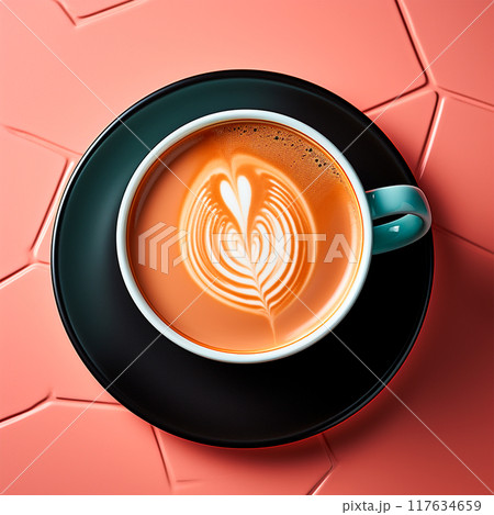 A cup of morning Americano, invigorating coffee, coffee break - AI generated image 117634659