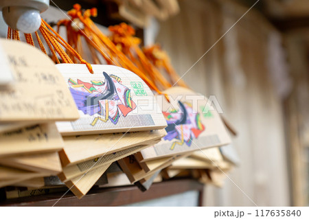 京都市右京区嵯峨小倉山田淵山町の御髪神社（髪の神様）　絵馬 117635840