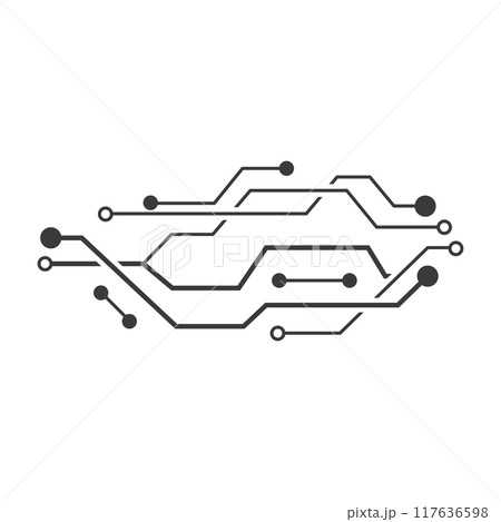 Circuit line iconのイラスト素材 [117636598] - PIXTA