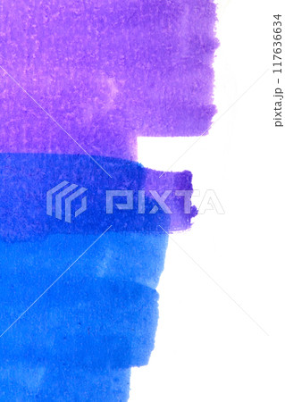 Abstract blended watercolor felt pen colour on paper texture background 117636634
