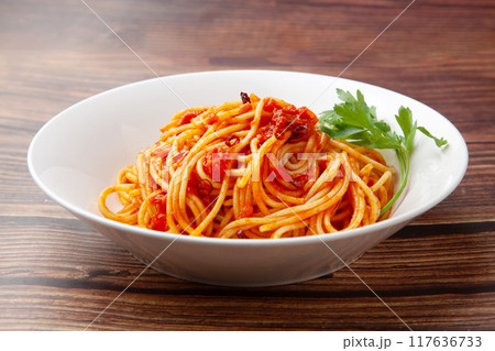 スパゲッティアラビアータ 117636733