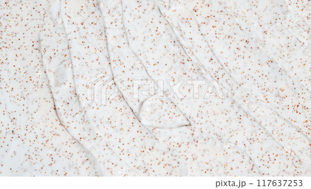 Smears of body scrub. Fruit and berry body scrub texture of the swatch. Cosmetic smear 117637253