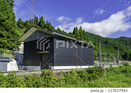 奥津温泉　奥津発電所・変電所　岡山県鏡野町 117637942