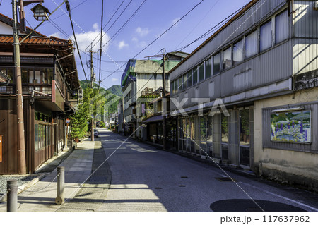 奥津温泉　温泉街　岡山県鏡野町 117637962