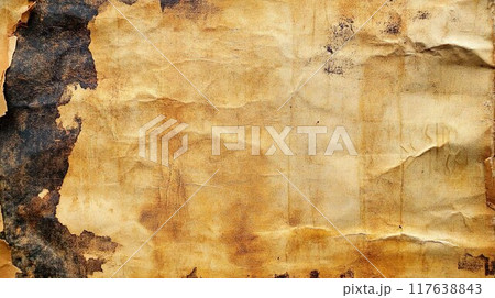 Worn Paper and Ink texture background. Old...のイラスト素材 [117638843] - PIXTA