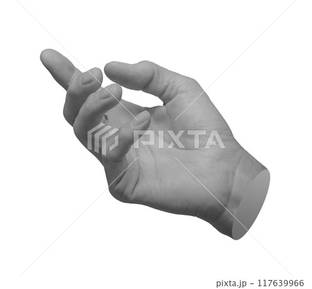 Hand gesture, sign, pointer, index finger indicating, showing isolated on white background Hand gesture, sign, pointer, index finger indicating, showing isolated on white background 117639966