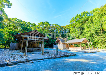 夏の宗像大社 辺津宮 第二宮 第三宮　福岡県宗像市 117643295