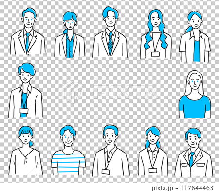 働く人々アイコンセット 117644463