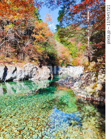 秋の阿寺渓谷 秋の阿寺渓谷 117645721