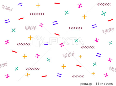 Abstract geometric background. Abstract geometric background colorful. Abstract geometric background design for banner, background, Wallpaper, cover, posters, brochure, card 117645960